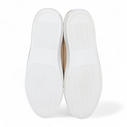 Antique Rogue Men’s Stone Taupe Suede Leather Trainer Sneaker Shoes - Gibbs