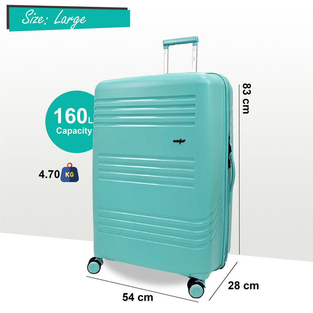 Hard Shell 4 Wheel TSA Suitcase Luggage Set