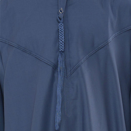 Kids Boys Eid Blue Moroccan Jubba Robe Djellaba Ramadan Eid Thobe - K-HM11