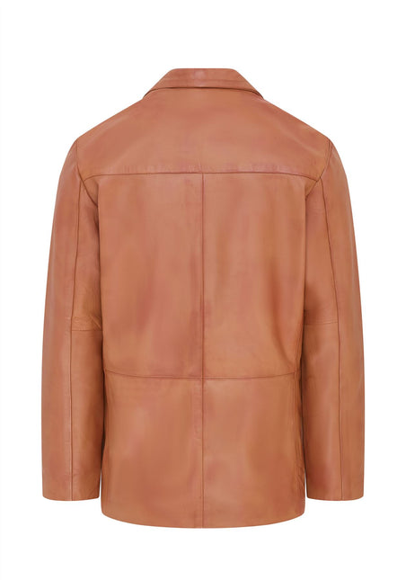 Mens Genuine Leather Blazer Soft Real Italian Tailored Vintage Jacket Coat