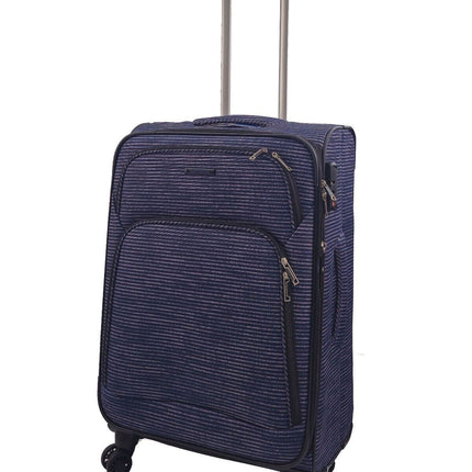 Lightweight Print Suitcases 8 Wheel Luggage Travel Soft Bags Set
