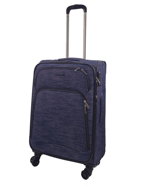 Lightweight Print Suitcases 8 Wheel Luggage Travel Soft Bags Set