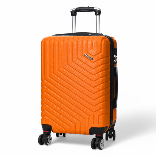 Hard Shell Expandable Cabin 55 x 37 x 22 cm cm ABS Suitcase Luggage Suitable for Easyjet, Ryanair