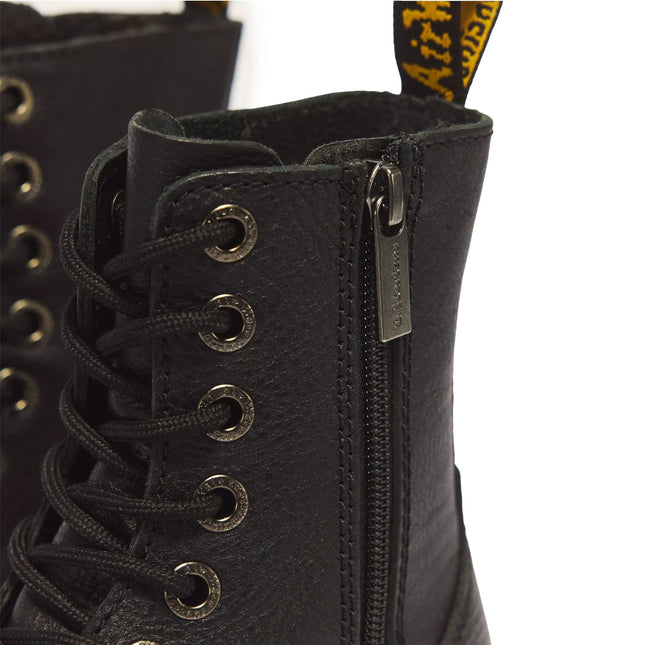 Dr Martens  Jadon III Black Soft Leather Platform Boots -26378001