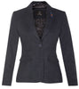 Womens Tweed 1920s Herringbone Navy Blazer