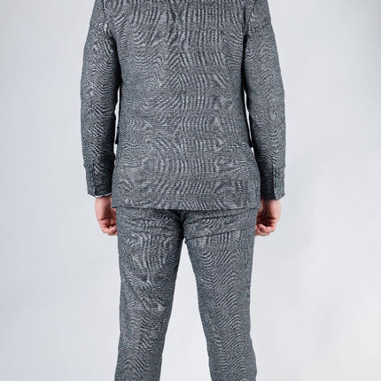 Men's Classic Grey Double Breasted 2-Piece Suit