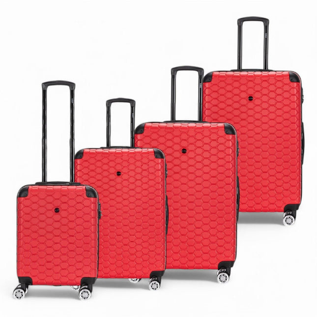 Hard Shell ABS 8 Wheel Luggage Travel Cabin Holiday Bags Suitcase Set