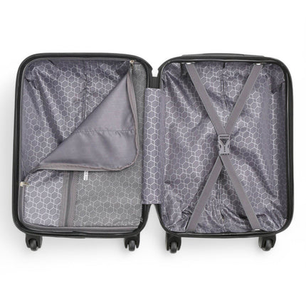 Hard Shell ABS 4 Wheels Luggage Travel Cabin Suitcase Set