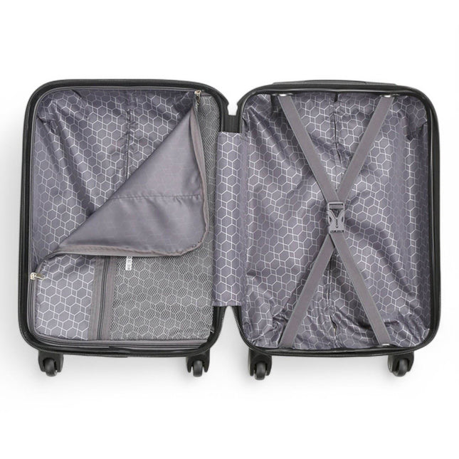 Hard Shell ABS 4 Wheels Luggage Travel Cabin Suitcase Set