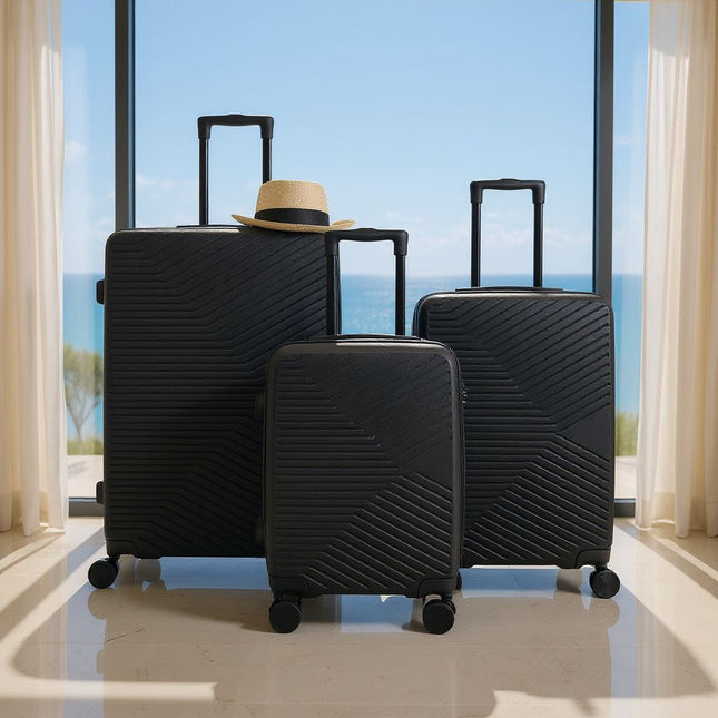 Hardshell Suitcase Set Robust 8 Wheel Cabin Luggage Case Bag