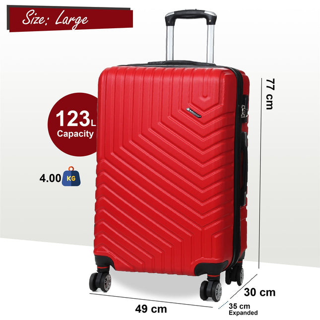 Expandable Hard Shell 8 Wheels Luggage Travel Cabin Bags Suitcase Set
