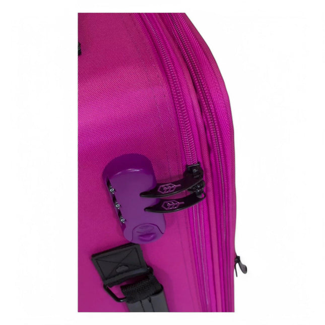 Lightweight Soft Shell 8 Wheels Luggage Travel Cabin Holiday Bags Suitcase Set