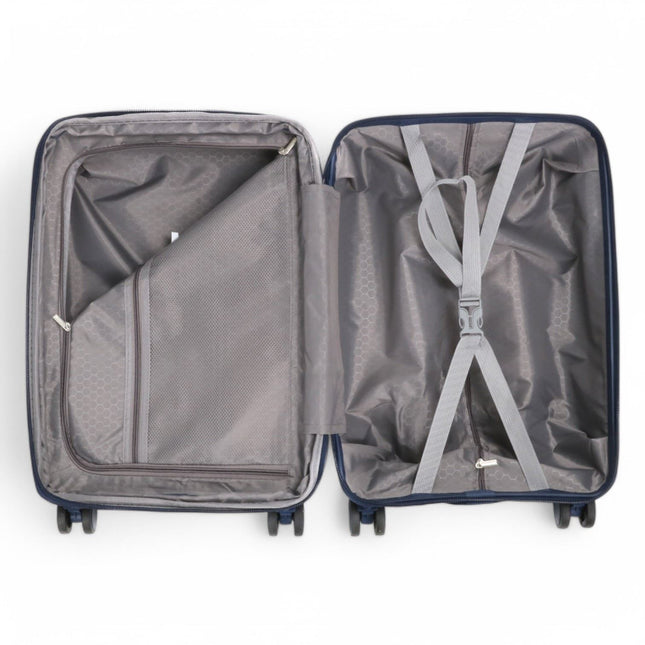 Expandable Hard Shell 8 Wheels Luggage Travel Cabin Suitcase Set