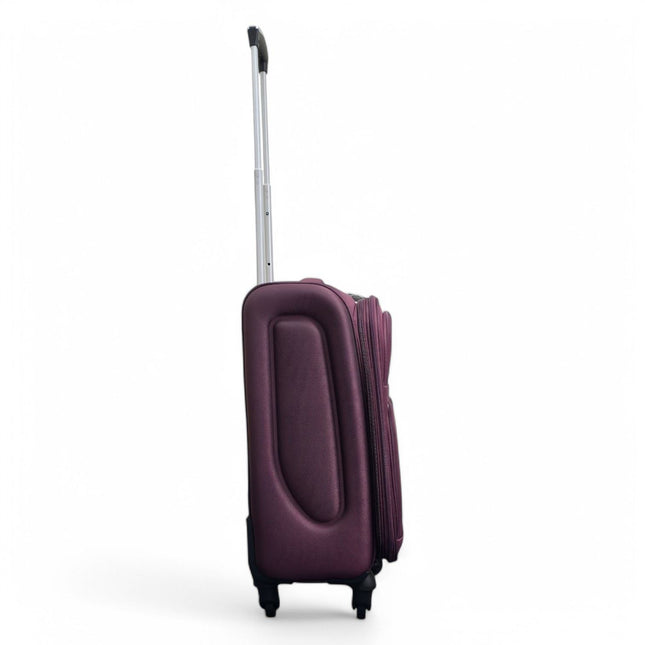 Soft Shell Lightweight Nylon Suitcase Set 4 Wheel Travel Case Holiday Bags
