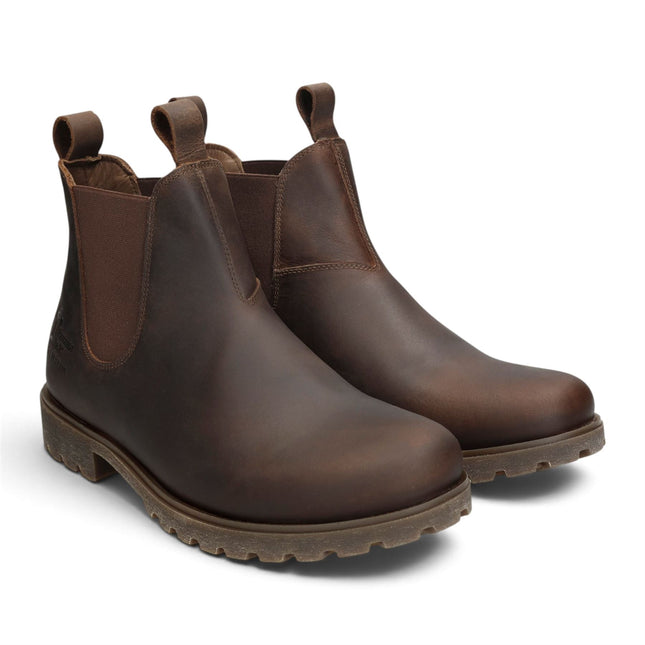 Panama Jack Men's Brown Leather Waterproof Chelsea Boots - Biar C1