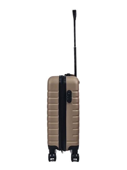 Lightweight Gold Hard Shell ABS Suitcase Luggage Set