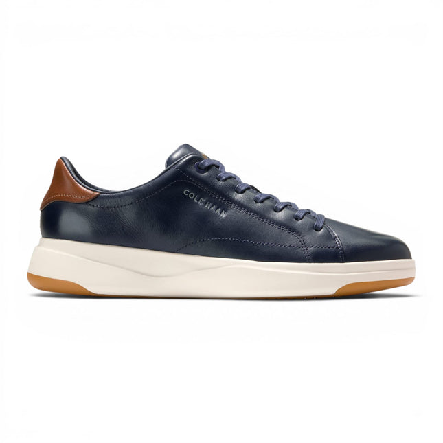 Cole Haan Men's GrandPro Luxe Mile Trainer Blue Leather Sneakers - C42754