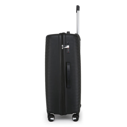 Dual 4 Wheel Robust Lightweight TSA Hard Shell Suitcase Luggage Travel Bags Set