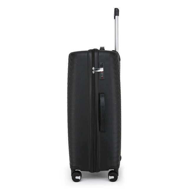Dual 4 Wheel Robust Lightweight TSA Hard Shell Suitcase Luggage Travel Bags Set