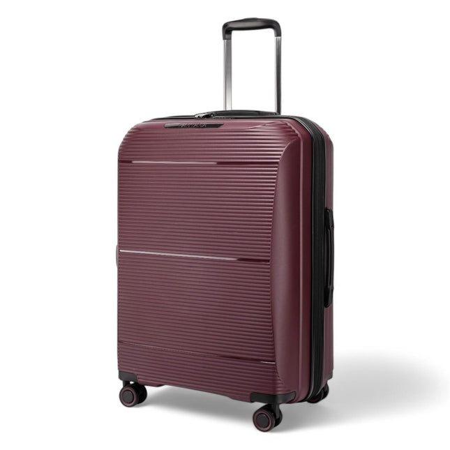 Expandable Hard Shell PP 8 Wheel Luggage Travel Cabin Holiday Bags Suitcase Set