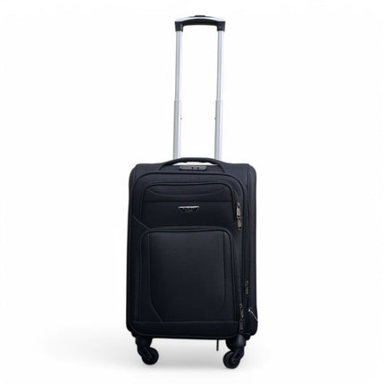 Expandable Soft Shell Cabin Suitcase 50.5 x 37 x 26 cm Luggage Suitable for Easyjet, Ryanair