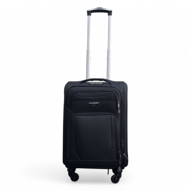 Expandable Soft Shell Cabin Suitcase 50.5 x 37 x 26 cm Luggage Suitable for Easyjet, Ryanair