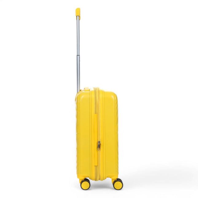 Hard Shell Cabin 55 x 37 x 22 cm PP Suitcase Luggage Suitable for Easyjet, Ryanair