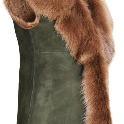 Women's Toscana Sheepskin Long Gilet-Sorocaba