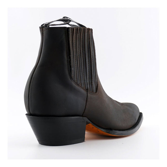 Grinders Unisex Brown Western Ankle Boots - Maverick