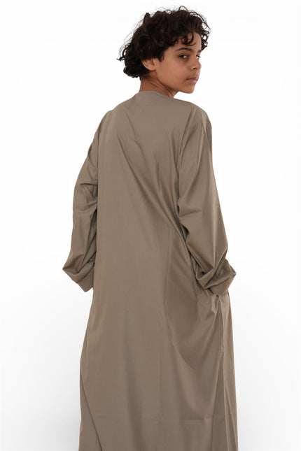 Kids Boys Eid Beige Moroccan Jubba Robe Djellaba Ramadan Eid Thobe - K-HM11