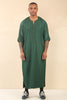 Men's Green Moroccan Thobe Djellaba Jubba Robe Eid