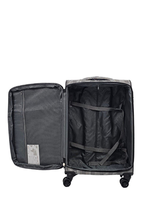 Soft Shell Cabin Suitcase 55 x 37 x 20 cm Lightweight Luggage Suitable for Easyjet, Ryanair