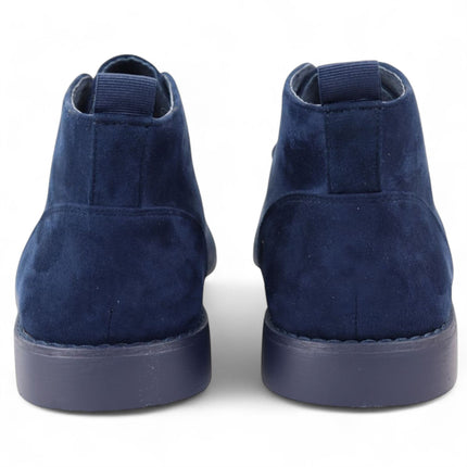 Men's Navy Premium Desert Style Suede Chukka Boots
