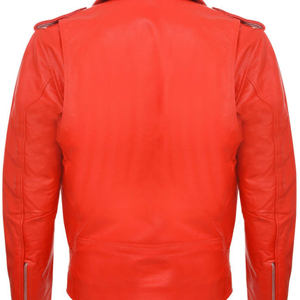 Mens Cow-Hide Black Brando Jacket -Venice