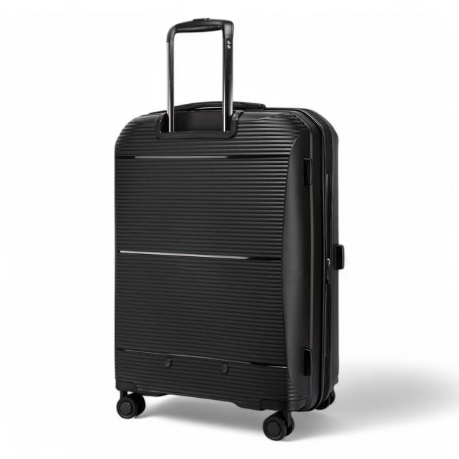 Expandable Hard Shell PP 8 Wheel Luggage Travel Cabin Holiday Bags Suitcase Set