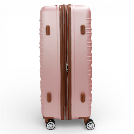 Expandable Hard Shell ABS Suitcase Set 8 Wheel Robust Travel Case Holiday Luggage