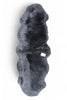 Genuine Sheepskin Charcoal Grey Double Natural Fluffy Silky Soft Real Wool Rug