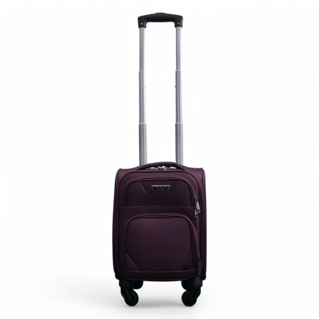 Soft Shell Lightweight Nylon Suitcase Set 4 Wheel Travel Case Holiday Bags
