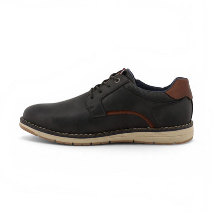 Mustang Men's Dark Grey Faux Leather Casual Outdoor Shoes - M0031004