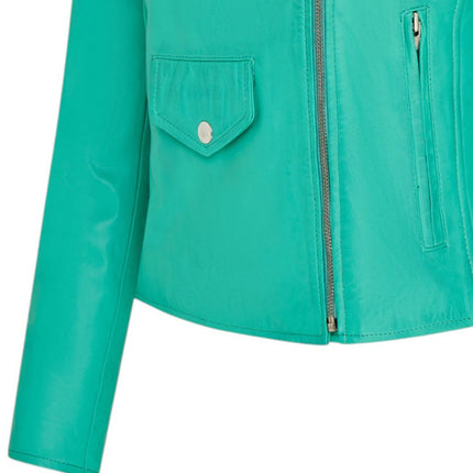 Women's Classic Brando Biker Leather Jacket - Broome