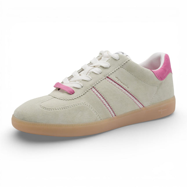 Tamaris Women's Green Pink Leather Trainers Sneaker Shoes