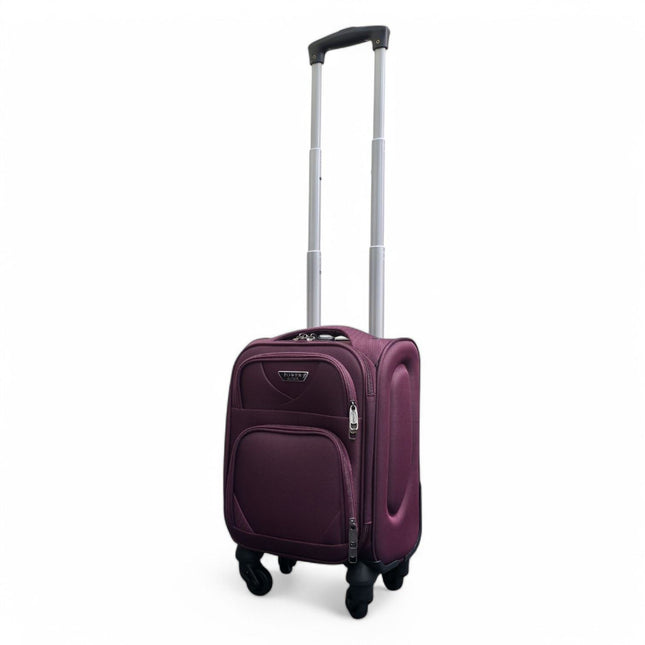 Soft Shell Lightweight Nylon Suitcase Set 4 Wheel Travel Case Holiday Bags