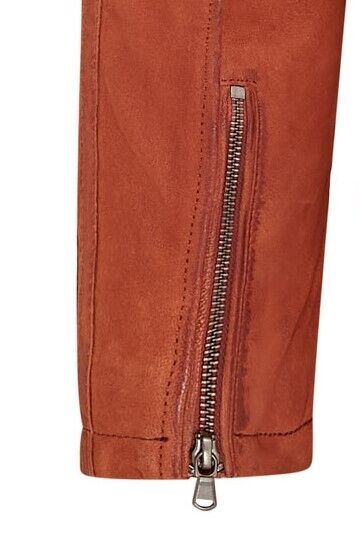 Mens Buff Leather Café Racer Biker Jacket - Jinan