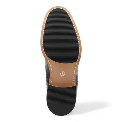 Men's Black Wingtip Brogue Ankle Dress Chukka Boots