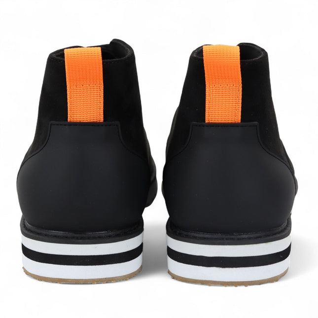 Men's Black Suede Lace-Up Ankle Desert Boots
