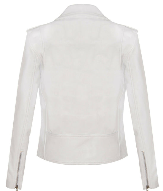 Women's Cowhide Brando Leather Biker Jacket-Murcia