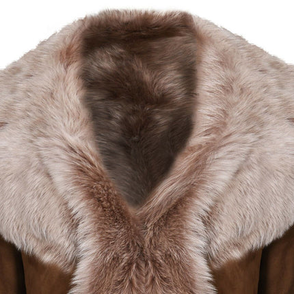 Womens Toscana Sheepskin Suede Trench Coat-Tbilisi