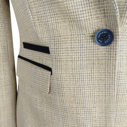 Women's Tweed Herringbone Cream Jacket Peaky Blinders