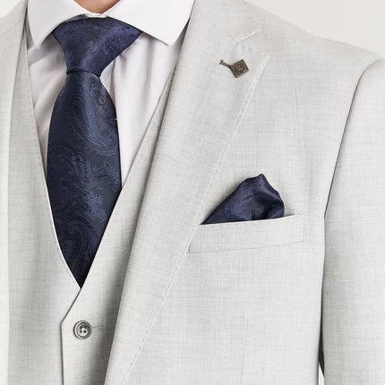 Men's Silver Lightweight Stitched Lapel Blazer