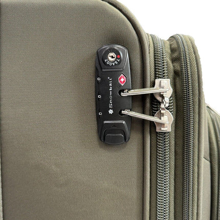Soft Lightweight Dual 4 Wheel Suitcase Luggage